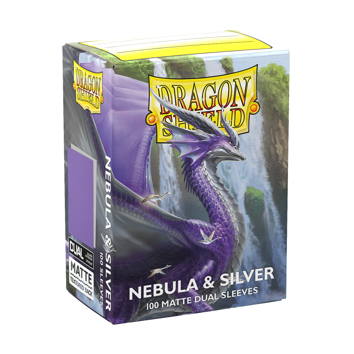 Dragon Shield - Standard Size Dual Matte Sleeves (100 Sleeves) - Nebula & Silver - Imagen 3