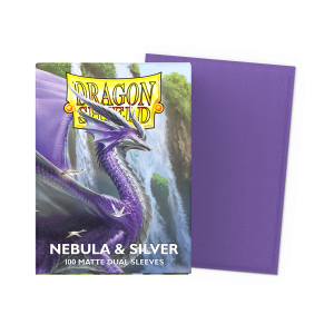 Dragon Shield - Standard Size Dual Matte Sleeves (100 Sleeves) - Nebula & Silver