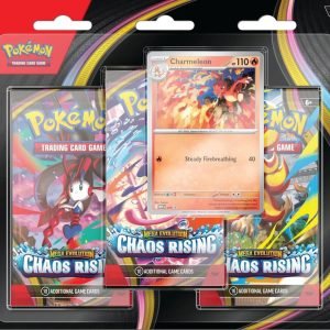 Pokémon TCG - Mega Evolution: Chaos Rising - Blister 3 sobres + promo Charmeleon - English