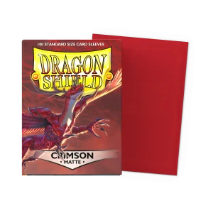 Dragon Shield - Standard Sleeves Matte (100 Sleeves) - Crimson