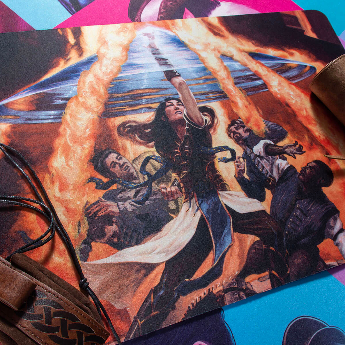 Ultra Pro - Commander Masters Fierce Guardianship Blue Playmat for Magic: The Gathering - Imagen 2