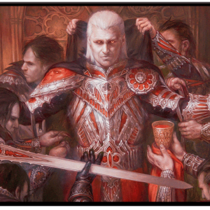 ULTRA PRO - Commander Series #3: Enemy - Edgar (Fan Voted) Black Stitched Standard Gaming Playmat for Magic: The Gathering