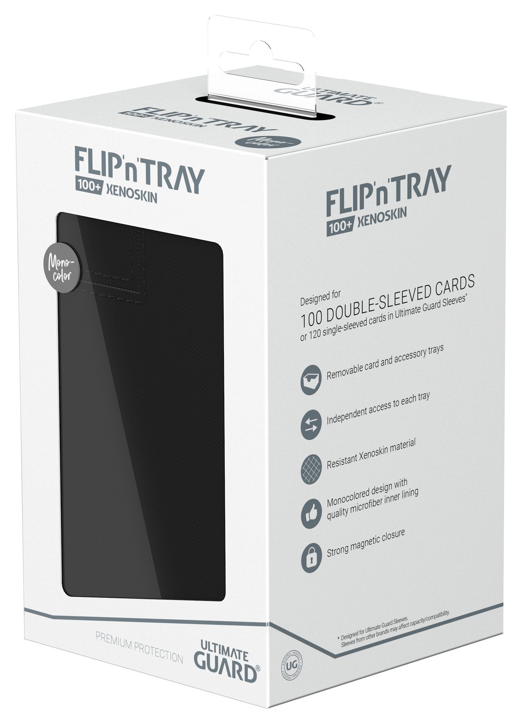 Ultimate Guard - Flip`n`Tray 100+ XenoSkin Monocolor - Black - Imagen 3