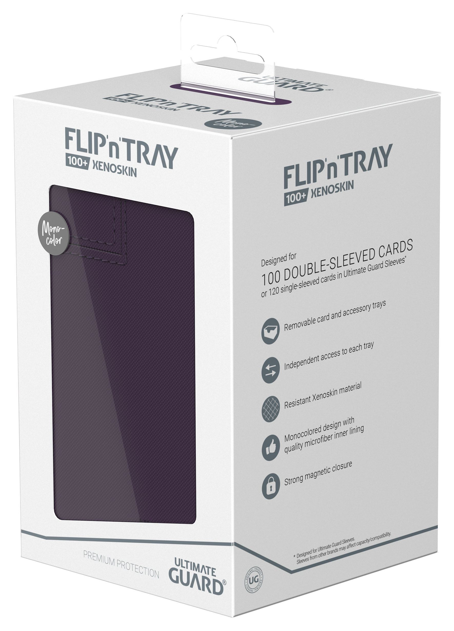 Ultimate Guard - Flip`n`Tray 100+ XenoSkin Monocolor - Purple - Imagen 3