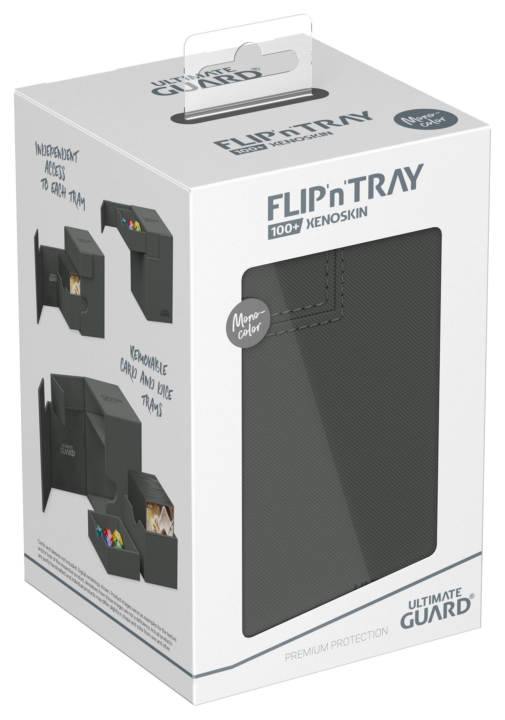 Ultimate Guard - Flip`n`Tray 100+ XenoSkin Monocolor - Grey - Imagen 4