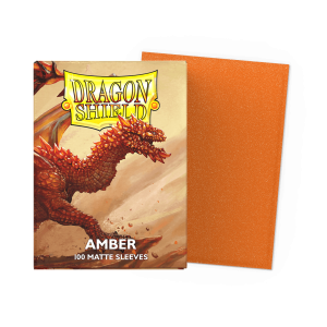 Dragon Shield - Standard Sleeves Matte (100 Sleeves) - Amber