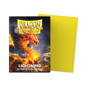 Dragon Shield - Standard Size Dual Matte Sleeves (100 Sleeves) - Lightning