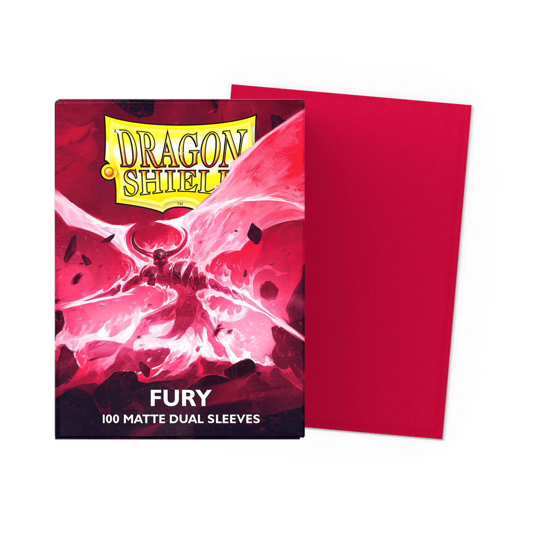 Dragon Shield - Standard Size Dual Matte Sleeves (100 Sleeves) - Fury