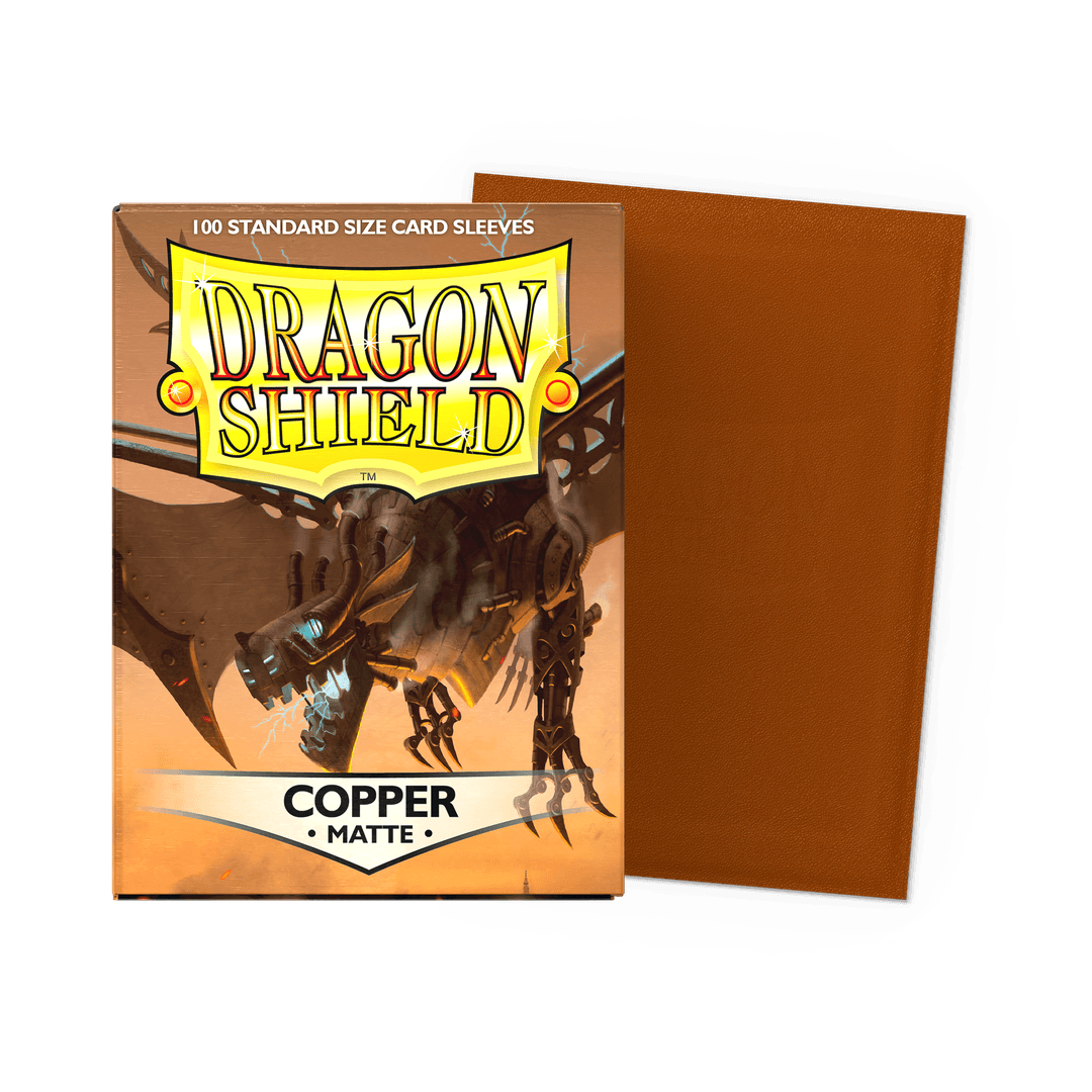 Dragon Shield - Standard Sleeves Matte (100 Sleeves) - Copper
