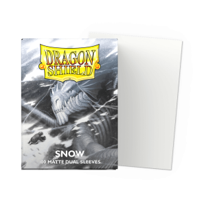 Dragon Shield - Standard Size Dual Matte Sleeves (100 Sleeves) - Snow
