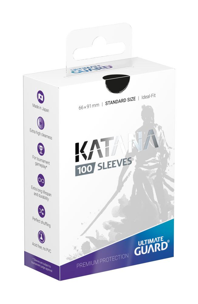 Ultimate Guard Katana Sleeves Tamaño Estándar Negro (100)